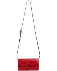 Etro - Pony Buckle Leather Shoulder Wallet - Lyst