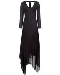 Nina Ricci - Asymmetric Long-Sleeve Maxi Dress - Lyst