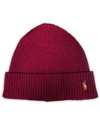 Polo Ralph Lauren - Logo-Detail Beanie Hat - Lyst