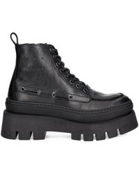 COPENHAGEN - Cph697 Lace-Up Platform Boots - Lyst