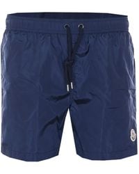 Moncler - Short De Bain À Patch Logo - Lyst