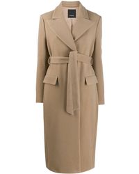 Pinko Cappotto con bottone frontale - Neutro