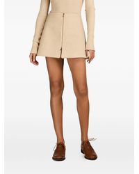 MARK-OFF - Britt Zip-Up Miniskirt - Lyst