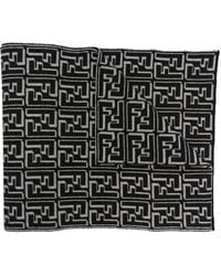 Fendi - Bufanda de punto con monograma FF - Lyst