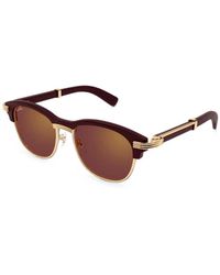 Cartier - Logo-Detail Sunglasses - Lyst