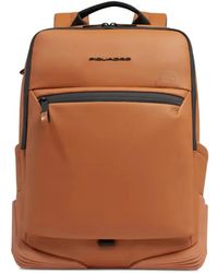 Piquadro - Logo-Detail Zip-Fastening Backpack - Lyst