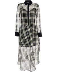 Ports 1961 - Semi-sheer Checkered Maxi Dress - Lyst