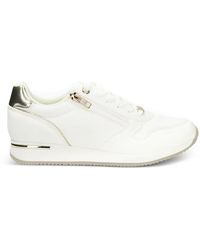 Mexx - Zip-Detail Metallic-Trim Sneakers - Lyst