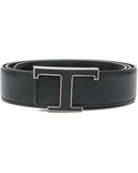 Tod's - Calfskin New T Belt - Lyst