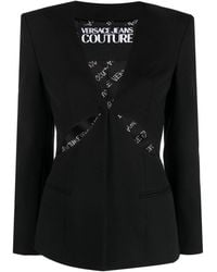 Versace - Single-breasted Cut-out Blazer - Lyst
