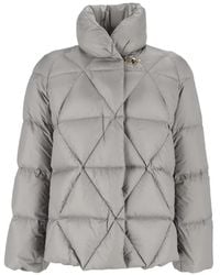 Fay - Argyle Gancio Jacket - Lyst