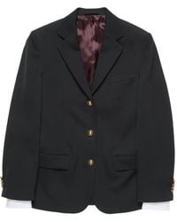 Acne Studios - Layered Wool Suit Jacket - Lyst