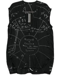 Rick Owens - Graphic Print Top - Lyst