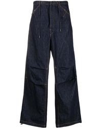 DARKPARK - Daisy Contrast-Stitching Wide Leg Jeans - Lyst