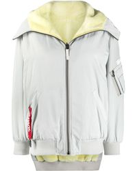 Yves Salomon Reversible Hooded Jacket - Grey
