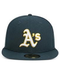 KTZ - 59Fifty Athletics On Field Embroidered-Logo Cap - Lyst