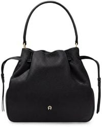 Aigner - Medium Paola Drawstring Bucket Bag - Lyst