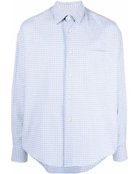 Ami Paris - Grid Check Pattern Shirt - Lyst