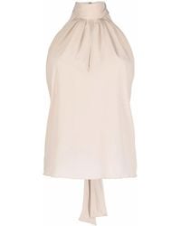 Philipp Plein - High-Neck Chiffon Top - Lyst