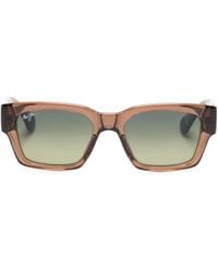 Maui Jim - Kenui Square-Frame Sunglasses - Lyst