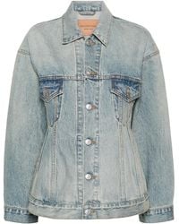Balenciaga - Hourglass Denim Jacket - Lyst