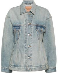 Balenciaga - Hourglass Denim Jacket - Lyst
