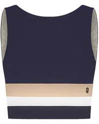 HOUSE OF GRAVITY - Divine Colour-Block Cropped Top - Lyst
