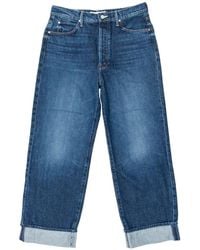 Mother - Lil Spitfire Nerdy Cuff Jeans - Lyst
