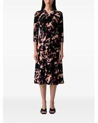 Joseph Ribkoff - Midi Abstract-Print Wrap-Style Dress - Lyst