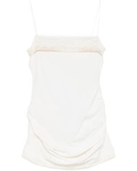 Magda Butrym - Lace-Trim Mini Dress - Lyst