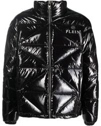 Philipp Plein - Padded High-shine Jacket - Lyst