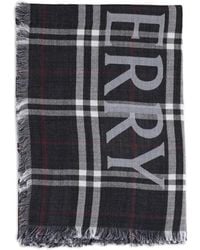 Burberry - Breiter Schal Mit Knight Check - Lyst