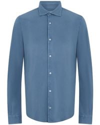 Fedeli - Long-Sleeve Button-Fastening Shirt - Lyst