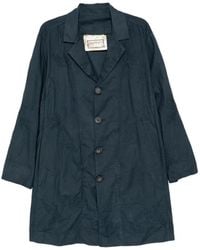 By Walid - Embroidered Poplin Single-Breasted Coat - Lyst
