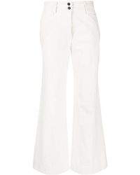 Forte Forte - Forte_forte High-waisted Cotton Twill Trousers - Lyst