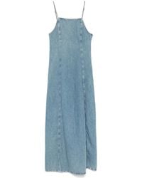 7 For All Mankind - Denim Maxi Dress - Lyst