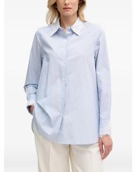 Mos Mosh - Elinda Lace-Trim Striped Shirt - Lyst