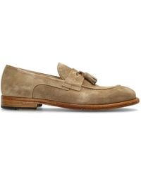 Eleventy - Tassel-Detail Suede Loafers - Lyst