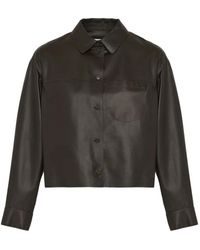 Yves Salomon - Button-Down Leather Jacket - Lyst