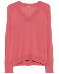 JOSEPH - Gallow V-Neck Long-Sleeves T-Shirt - Lyst