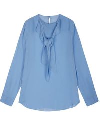 JNBY - Blouse À Col Noué - Lyst