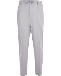 Eleventy - Drawstring Tapered Trousers - Lyst