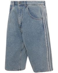 adidas - Short Firebird Adicolor En Jean - Lyst