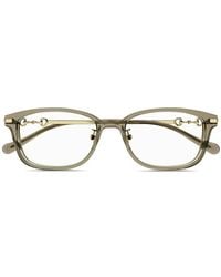 Gucci - Brille Mit Eckigem Gestell - Lyst