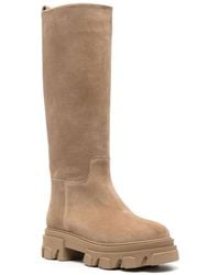 Gia Borghini Ninette Suede Boot in Natural | Lyst Gia Borghini Ninette Suede Boot in Natural | Lyst