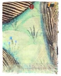 TALKING WALLS - Graphic-Print Scarf - Lyst