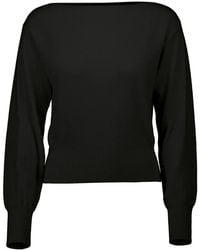 Allude - Boat-Neck Jumper - Lyst
