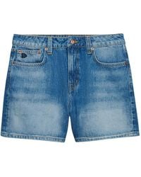 Superdry - Mid-Rise Denim Shorts - Lyst