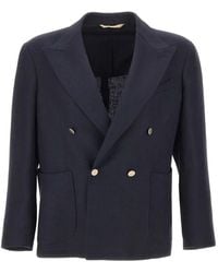 Briglia 1949 - Bolgheri Double-Breasted Blazer - Lyst