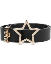 Versace - Star-shaped Buckle Leather Belt - Lyst